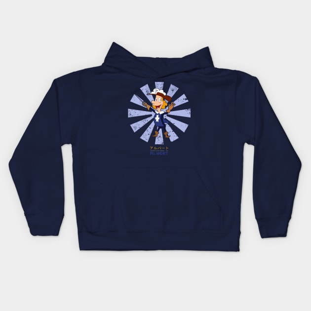 Albert Fifth Musketeer Retro Japanese Kids Hoodie by Nova5